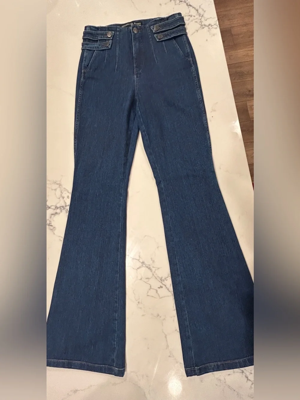 Veronica Beard Beverly High Rise Skinny Jean in Washed Oxford Size 27/4 - Picture 2 of 8